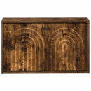 vidaXL Fali Cipőtartó ALKMAAR 71 x 17 x 43 cm Szerelt Fa Füstös Tölgy