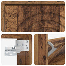 vidaXL Fali Cipőtartó ALKMAAR 71 x 17 x 43 cm Szerelt Fa Antik Fa