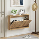 vidaXL Fali Cipőtartó ALKMAAR 71 x 17 x 43 cm Szerelt Fa