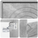 vidaXL Fali Cipőtartó ALKMAAR 71 x 17 x 86 cm Szerelt Fa Betonszürke