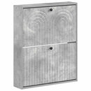vidaXL Fali Cipőtartó ALKMAAR 71 x 17 x 86 cm Szerelt Fa Betonszürke