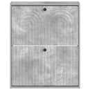 vidaXL Fali Cipőtartó ALKMAAR 71 x 17 x 86 cm Szerelt Fa Betonszürke