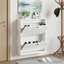 vidaXL Fali Cipőtartó ALKMAAR 71 x 17 x 86 cm Szerelt Fa