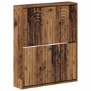 vidaXL Fali Cipőtartó ALKMAAR 71 x 17 x 86 cm Szerelt Fa Antik Fa