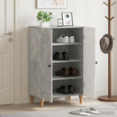 vidaXL Cipőszekrény ALKMAAR 59,5 x 39,5 x 90 cm Szerelt Fa Betonszürke