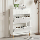 vidaXL Cipőszekrény ALKMAAR 78 x 24 x 103 cm Szerelt Fa