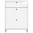 vidaXL Cipőszekrény ALKMAAR 78 x 24 x 103 cm Szerelt Fa