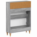 vidaXL Cipőszekrény ALKMAAR 78 x 24 x 103 cm Szerelt Fa Szürke Sonoma