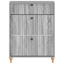 vidaXL Cipőszekrény ALKMAAR 78 x 24 x 103 cm Szerelt Fa Szürke Sonoma