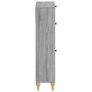 vidaXL Cipőszekrény ALKMAAR 78 x 24 x 103 cm Szerelt Fa Szürke Sonoma
