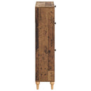 vidaXL Cipőszekrény ALKMAAR 78 x 24 x 103 cm Szerelt Fa Antik Fa