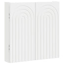 vidaXL Darts szekrény ALKMAAR Fehér 52,5 x 10,5 x 53,5 cm Szerelt Fa