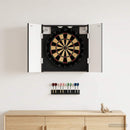 vidaXL Darts szekrény ALKMAAR Fekete 52,5 x 10,5 x 53,5 cm Szerelt Fa