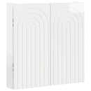 vidaXL Darts szekrény ALKMAAR Magasfényű Fehér 52,5 x 10,5 x 53,5 cm