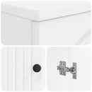 vidaXL WC Szekrény ALKMAAR Fehér 66 x 25,5 x 190 cm Szerelt Fa