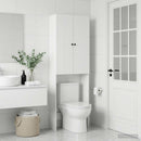 vidaXL WC Szekrény ALKMAAR Fehér 66 x 25,5 x 190 cm Szerelt Fa