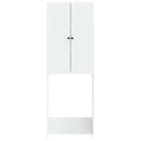 vidaXL WC Szekrény ALKMAAR Fehér 66 x 25,5 x 190 cm Szerelt Fa
