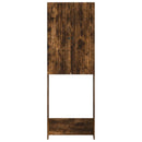 vidaXL WC Szekrény ALKMAAR Füstös Tölgy 66 x 25,5 x 190 cm Szerelt Fa