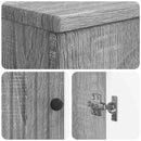 vidaXL WC Szekrény ALKMAAR Szürke Sonoma 66 x 25,5 x 190 cm Szerelt Fa