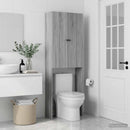 vidaXL WC Szekrény ALKMAAR Szürke Sonoma 66 x 25,5 x 190 cm Szerelt Fa