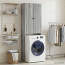 vidaXL WC Szekrény ALKMAAR Szürke Sonoma 66 x 25,5 x 190 cm Szerelt Fa