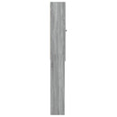 vidaXL WC Szekrény ALKMAAR Szürke Sonoma 66 x 25,5 x 190 cm Szerelt Fa