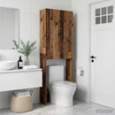 vidaXL WC Szekrény ALKMAAR Antik Fa 66 x 25,5 x 190 cm Szerelt Fa