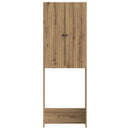 vidaXL WC Szekrény ALKMAAR Kézműves Tölgy 66 x 25,5 x 190 cm