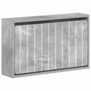 vidaXL Fali Cipőtartó ZWOLLE 71 x 17 x 43 cm Szerelt Fa Betonszürke