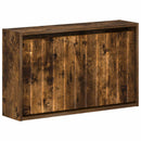 vidaXL Fali Cipőtartó ZWOLLE 71 x 17 x 43 cm Szerelt Fa Füstös Tölgy