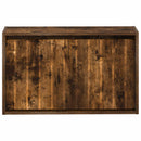 vidaXL Fali Cipőtartó ZWOLLE 71 x 17 x 43 cm Szerelt Fa Füstös Tölgy