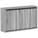 vidaXL Fali Cipőtartó ZWOLLE 71 x 17 x 43 cm Szerelt Fa Szürke Sonoma
