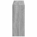 vidaXL Fali Cipőtartó ZWOLLE 71 x 17 x 43 cm Szerelt Fa Szürke Sonoma