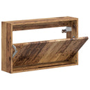 vidaXL Fali Cipőtartó ZWOLLE 71 x 17 x 43 cm Szerelt Fa Antik Fa