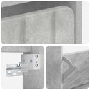 vidaXL Fali Cipőtartó ZWOLLE 71 x 17 x 86 cm Szerelt Fa Betonszürke