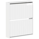 vidaXL Fali Cipőtartó ZWOLLE 71 x 17 x 86 cm Szerelt Fa