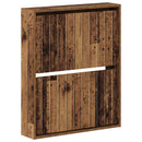 vidaXL Fali Cipőtartó ZWOLLE 71 x 17 x 86 cm Szerelt Fa Antik Fa