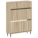 vidaXL Cipőszekrény ZWOLLE 78 x 24 x 103 cm Szerelt Fa Sonoma Tölgy