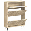 vidaXL Cipőszekrény ZWOLLE 78 x 24 x 103 cm Szerelt Fa Sonoma Tölgy