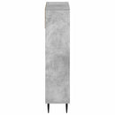 vidaXL Cipőszekrény ZWOLLE 78 x 24 x 103 cm Szerelt Fa Betonszürke