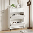vidaXL Cipőszekrény ZWOLLE 78 x 24 x 103 cm Szerelt Fa