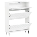 vidaXL Cipőszekrény ZWOLLE 78 x 24 x 103 cm Szerelt Fa