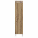 vidaXL Cipőszekrény ZWOLLE 78 x 24 x 103 cm Szerelt Fa Kézműves Tölgy