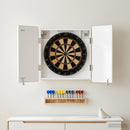 vidaXL Darts szekrény ZWOLLE Magasfényű Fehér 52,5 x 10,5 x 57,5 cm