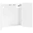 vidaXL Darts szekrény ZWOLLE Magasfényű Fehér 52,5 x 10,5 x 57,5 cm