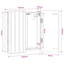vidaXL Darts szekrény ZWOLLE Antik Fa 52,5 x 10,5 x 57,5 cm Szerelt Fa