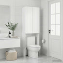 vidaXL WC Szekrény ZWOLLE Fehér 66 x 25,5 x 190 cm Szerelt Fa
