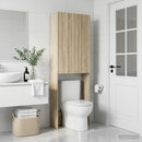 vidaXL WC Szekrény ZWOLLE Sonoma Tölgy 66 x 25,5 x 190 cm Szerelt Fa