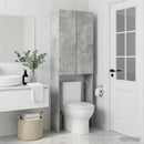 vidaXL WC Szekrény ZWOLLE Betonszürke 66 x 25,5 x 190 cm Szerelt Fa