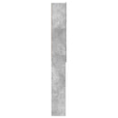 vidaXL WC Szekrény ZWOLLE Betonszürke 66 x 25,5 x 190 cm Szerelt Fa